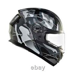 Modular Lightwing Helmet Multicamo Matt Black & Grey For Royal Enfield