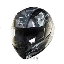 Modular Lightwing Helmet Multicamo Matt Black & Grey For Royal Enfield