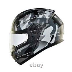 Modular Lightwing Helmet Multicamo Matt Black & Grey For Royal Enfield