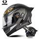 Modular Motorcycle Helmet Dual Lens Full Face Crash Helmet Protective Gear Dot