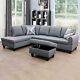 Modular Sectional Sofa, L Shaped Sofa Couch With 2 Pillows(no Ottoman)