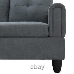 Modular Sectional Sofa, L Shaped Sofa Couch with 2 Pillows(No Ottoman)