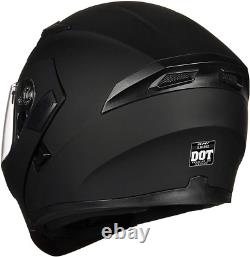 Motorcycle Dual Visor Flip up Modular Full Face Helmet DOT 6 Colors Model 9