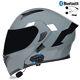 Motorcycle Helmet Bluetooth Headset Modular Full Face Helmets Intercom Radio Dot