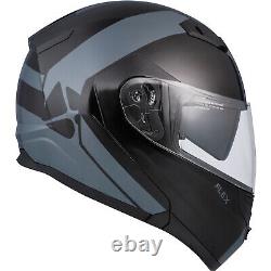 Motorcycle Helmet Modular Flip Up CKX Flex RSV Chicane XSmall Black Grey