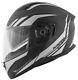 Motorcycle Helmet Modular Openable Kappa Kv31 Phantom Black Gray Matt Blk Tg Xl