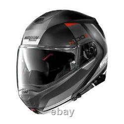 NOLAN N100-5 N-COM FLIP UP MODULAR Motorcycle Motorbike Helmet HILLTOP GREY BLK