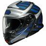 New Shoei Neotec Ii Helmet Splicer Tc-2 Matte Blue/black/grey #77-1229