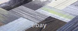 New Shaw Brand Carpet Tile Planks Modular Gray Black Silver 270 sq ft Or More