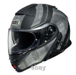 New Shoei Neotec II Jaunt Helmet Black/Matte Grey Large 0116-1405-06