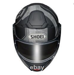 New Shoei Neotec II Jaunt Helmet Black/Matte Grey Large 0116-1405-06