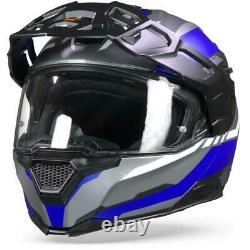 Nexx X. Vilijord Continental Grey Blue Matt Motorcycle Helmet New! Fast Ship