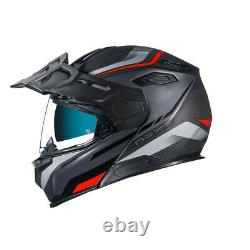 Nexx X. Vilijord Hiker Grey Red Matt Motorcycle Helmet New! Free Shipping