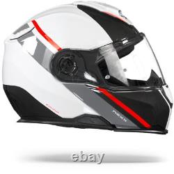 Nexx X. Vilitur Stigen White Red Modular Helmet New! Fast Shipping