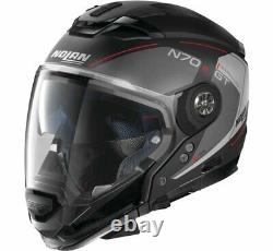 Nolan Black/Grey/Red L Modular Crossover N70-2 GT Lakota Helmet 393660