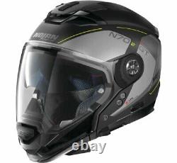 Nolan Black/Grey/Yellow L Modular Crossover N70-2 GT Lakota Helmet 393666