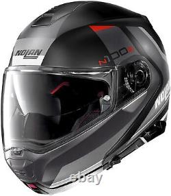 Nolan N100-5 Hilltop Modular Motorcycle Helmet Flat Black/Gray