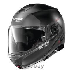Nolan N100-5 Plus Modular Motorcycle Helmet Distinctive Black / Grey X-Large