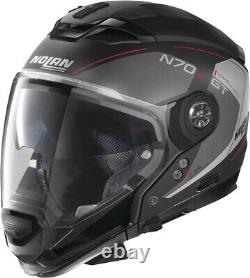 Nolan N70-2 GT Lakota Graphic Helmet (Large, Black/Gray/Red)