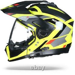 Nolan N70-2 X Grandes Alpes 27 Black Yellow Grey Modular Adventure Helmet