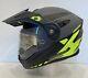 Open Box Castle Cx950 Modular Snowmobile Helmet Charcoal/black/hi-viz 2xl