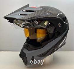 Open Box Castle CX950V2 Modular Snowmobile Helmet Matte Black/Charcoal Size XL