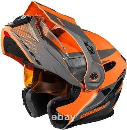 Open Box Castle X Adult CX950 Diverge Snowmobile Helmet Flo Orange/Gray/Black -S