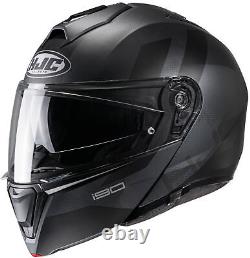 Open Box HJC i90 Modular Motorcycle Helmet Black/Gray Size 2XL