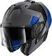 Open Box Shark Adult Evo-one 2 Slasher Helmet Matte Dark/grey/black/blue Md