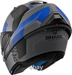 Open Box SHARK Adult EVO-ONE 2 Slasher Helmet Matte Dark/Grey/Black/Blue MD
