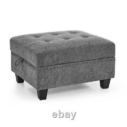 Ottoman for Modular Sectional, Grey(25.5x31.5x19)