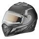 Polaris Eclipse 1.5 Modular Snowmobile Helmet Electric Shield Racing Black/grey