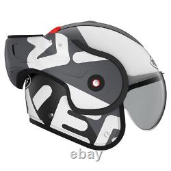 ROOF BoXXer Flag Mat Black White Modular Helmet New! Fast Shipping