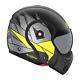 Roof Boxxer Hawk Mat Black Yellow Modular Helmet New! Fast Shipping