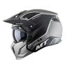 Sft Black & Gray Modular Convertible Matt Full Face Safety Helmet Ece Standard