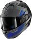 Shark Helmets Evo-one 2 Slasher Modular Helmet Small Matte Grey/blue/black
