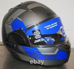 SHARK Helmets EVO-ONE 2 Slasher Modular Helmet Small Matte Grey/Blue/Black