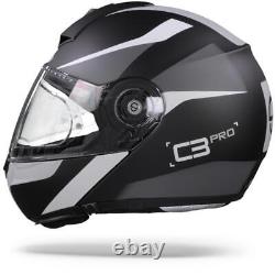 Schuberth C3 Pro Sestante Black Grey Modular Helmet Motorcycle Helmet New