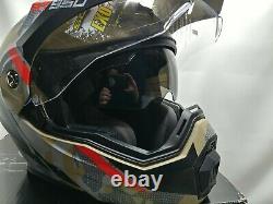 Scorpion EXO-AT950 Outrigger Modular Dual Sport Helmet Sand/Grey/Black sz SMALL