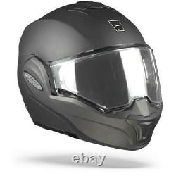 Scorpion EXO-TECH Solid Anthracite Black Modular Motorcycle Helmet, Flip-Up, New