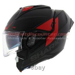 Shark EVO-GT Encke Matt Black Red Grey Motorcycle Flip Up Helmet Free Shipping