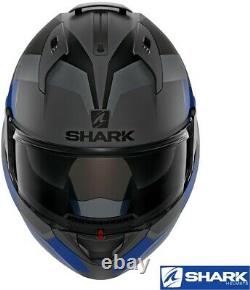 Shark EVO-ONE 2 SLASHER Modular Flip-Up Helmet -Matte Dark Grey/Black -X-Large