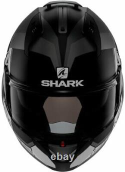 Shark EVO-ONE 2 SLASHER -Modular Helmet -Matte Black/Grey/White -Shark King Size
