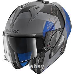 Shark EVO-One 2 Slasher Modular Helmet Gray/Black/Blue MD