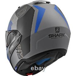 Shark EVO-One 2 Slasher Modular Helmet Gray/Black/Blue XXL (King Size)