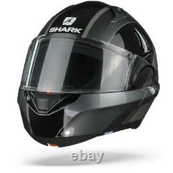 Shark Evo ES Endless Anthracite Black Modular Helmet, Flip up, Free Shipping