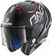 Shark Evo-one 2 Blank Matt Black Grey Modular Flip Front Motorcycle Helmet New