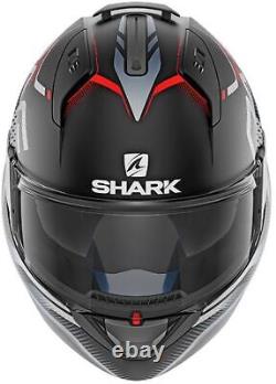 Shark Evo-One 2 Blank Matt Black Grey Modular Flip Front Motorcycle Helmet New