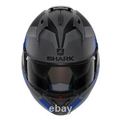Shark Evo-One-2 Slasher Dark Grey-Black-Blue Helmet