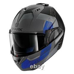 Shark Evo-One-2 Slasher Dark Grey-Black-Blue Helmet size X-Large